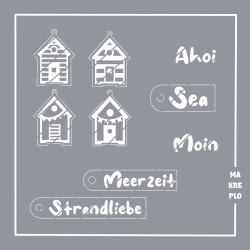 Kleine Strandhäuser