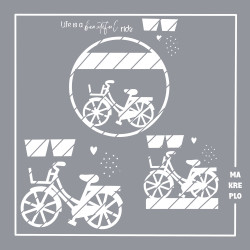 Laser und Papier Fahrrad